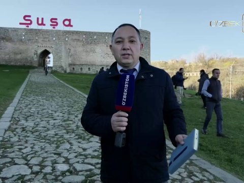 Özbəkistan telekanallarında Azərbaycandan reportajlar yayımlandı - FOTOLAR
