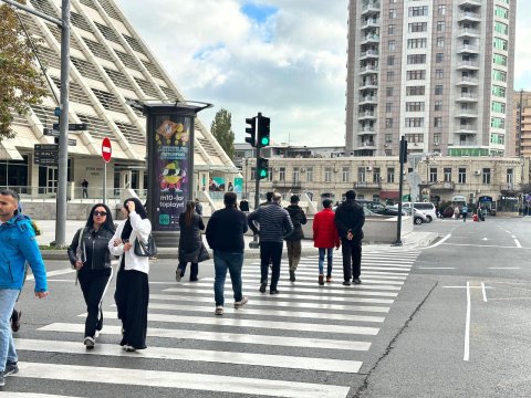 Bakının daha bir yerində ikitərəfli hərəkət təşkil edilib