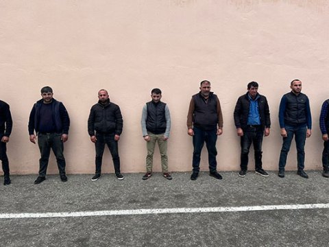 Minalı əraziyə daxil olmağa cəhd edən 8 nəfər SAXLANILDI