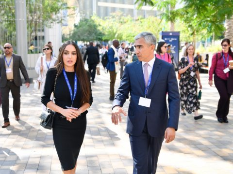 Leyla Əliyeva Dubayda iqlim dəyişiklikləri üzrə müzakirələrdə - FOTO