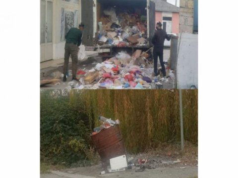 Küçəyə tullantı atanlar cərimələndi