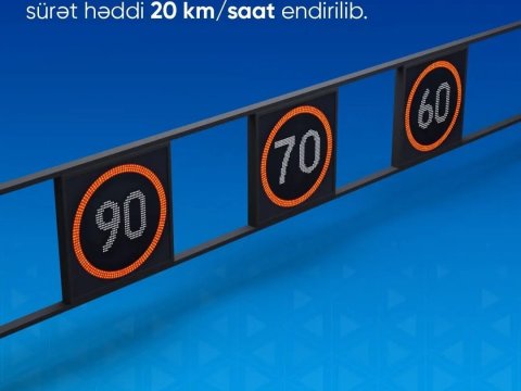Zığ dairəsi-Aeroport yolunda sürət həddi endirildi