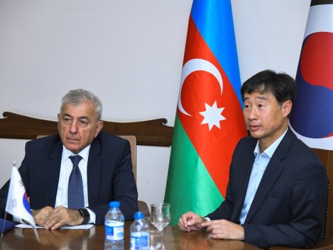 BMU-nun rektoru İNHA Universitetinin nümayəndələri ilə görüşüb - FOTO