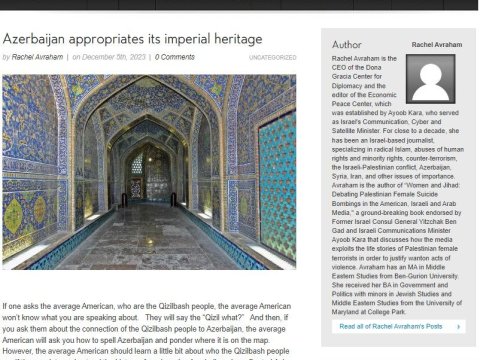 ABŞ mətbuatı Azərbaycanın qızılbaş irsinə sahiblənməsindən bəhs edib 