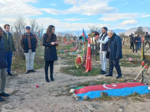 Beynəlxalq forumun iştirakçıları Ağdam şəhərində