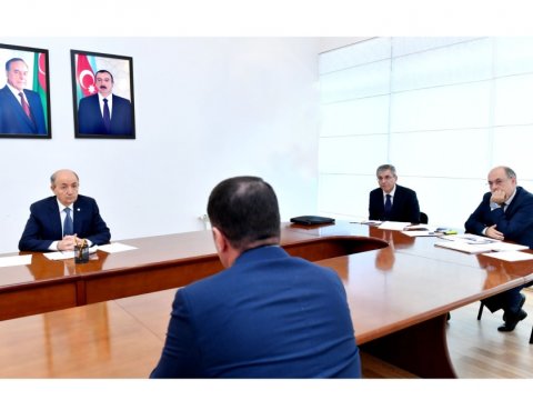 Ədliyyə naziri Şabranda vətəndaşlarla görüşüb