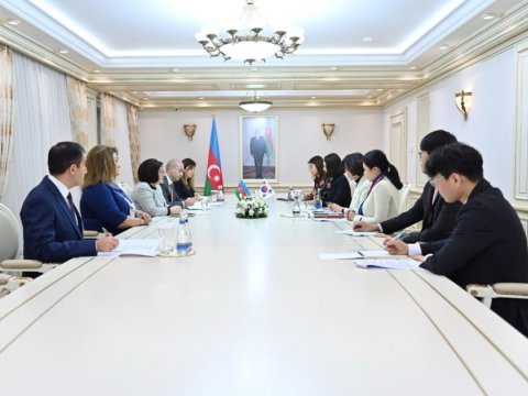 Spiker Koreya nümayəndə heyəti ilə görüşüb