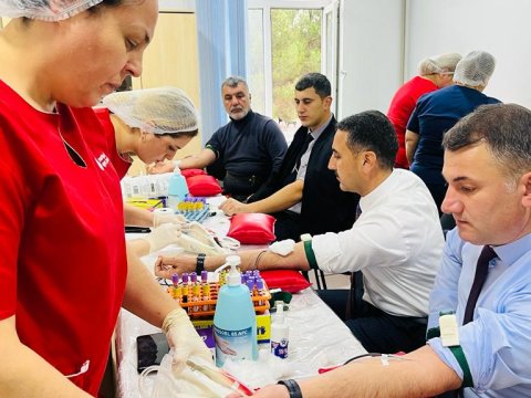 Hacıqabulda qanvermə aksiyası keçirilib - FOTO