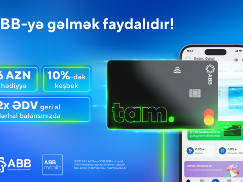 ABB-nin yeni müştərisi ol, pul hədiyyəsi və əlavə keşbek qazan!