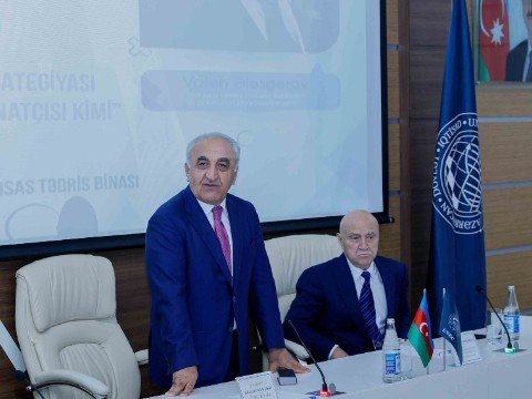 UNEC-də Ulu Öndərin neft strategiyasına həsr olunan tədbir - FOTOLAR
