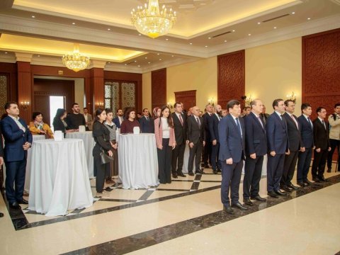 Türkmənistanda Heydər Əliyevin xatirəsi anılıb - FOTO