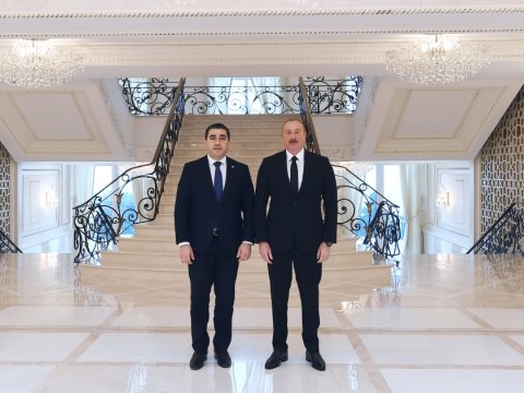 Prezident Gürcüstan spikerini qəbul edib