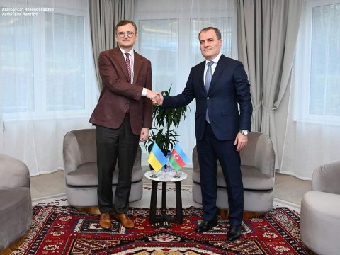 Ceyhun Bayramov ukraynalı həmkarı ilə GÖRÜŞDÜ