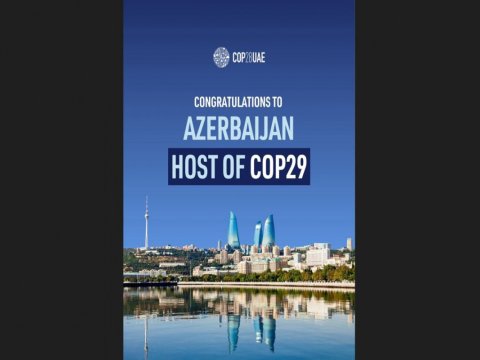 COP28-in rəhbərliyi Azərbaycanı təbrik etdi 