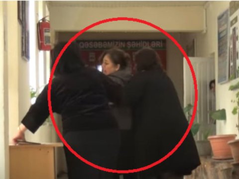 Direktorun müəllimi döydüyü deyilən məktəbə komissiya göndərildi