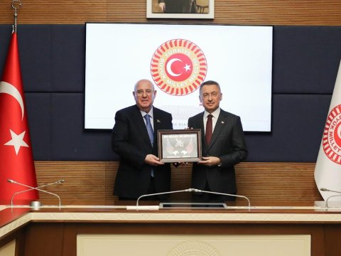 Deputatlar Türkiyəyə gediblər - FOTO