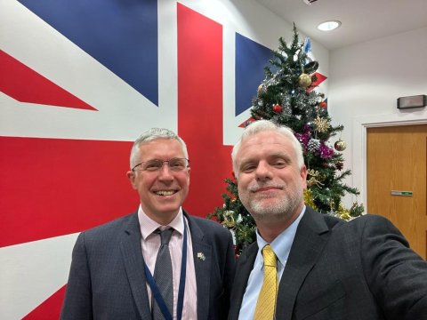 ABŞ və Britaniya səfirləri Bakıda görüşdü