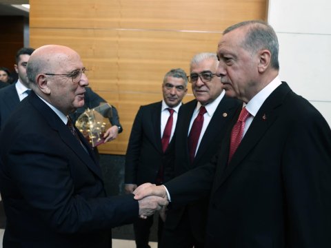 Ərdoğan azərbaycanlı deputatlarla görüşüb - FOTO 