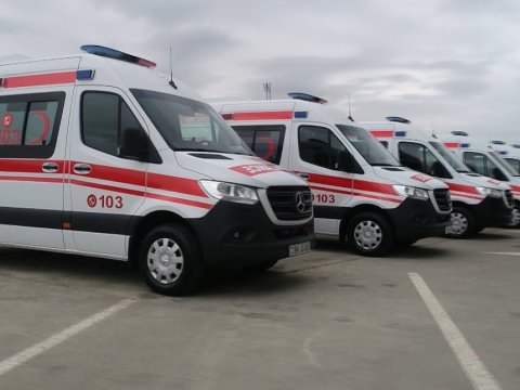 100 ədəd yeni təcili tibbi yardım maşını alınıb