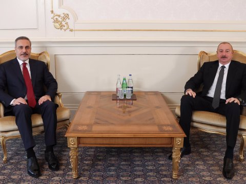 İlham Əliyev Hakan Fidanı qəbul etdi