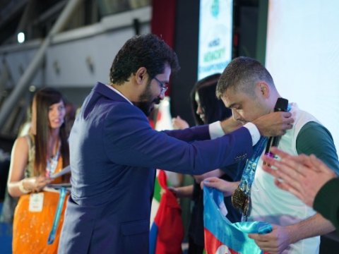 Orxan İbadov dünya yaddaş çempionu olub - FOTOLAR