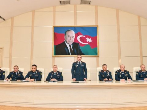 DSX rəisi müşavirə keçirdi - Şəxsi heyətə tapşırıqlar verdi
