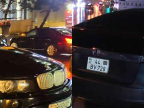 Yasamalda iki maşın toqquşdu - Yaralı var 