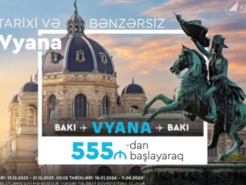 AZAL-dan Bakı-Vyana istiqamətində uçuşlara XÜSUSİ TƏKLİF