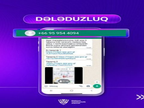Ani mesajlaşma ilə dələduzluq halları həyata keçirilir