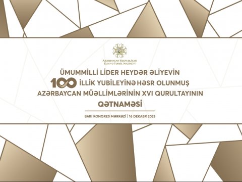 Müəllimlərin qurultayında qətnamə qəbul edildi