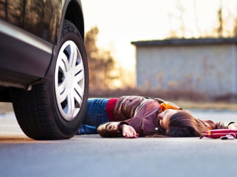 Piyadanı vurub öldürən sürücü tutuldu 