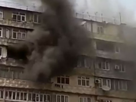 Sumqayıtda binada yanğın - Sakinlər təxliyə olundu