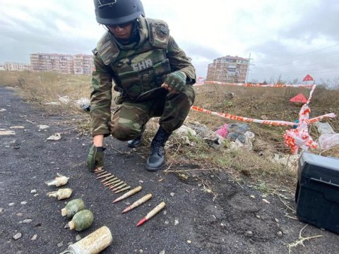 Mehdiabad qəsəbəsində qumbara TAPILDI