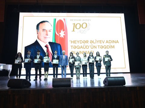 BMU tələbələrinə “Heydər Əliyev adına təqaüd” təqdim olundu