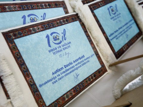 “AzerGold” “Autizm dostu” mükafatına layiq görüldü - FOTO