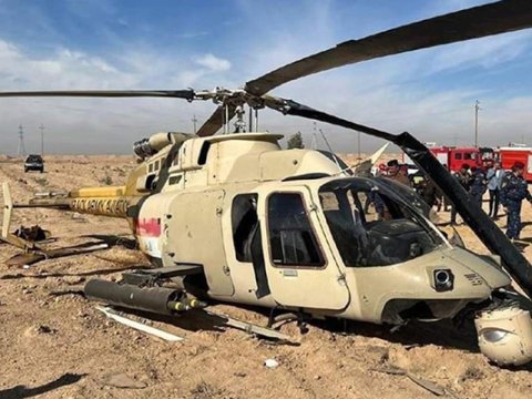 İraqda hərbi helikopter qəzaya uğradı - Polkovnik öldü