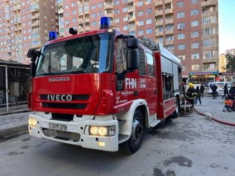 Yaşayış binasındakı yanğın SÖNDÜRÜLDÜ