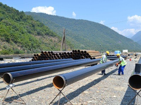 Balakəndə içməli su təchizatı yenidən qurulur - FOTOLAR