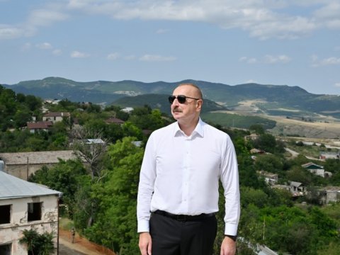 İlham Əliyev Xocalının Dağdağan kəndində