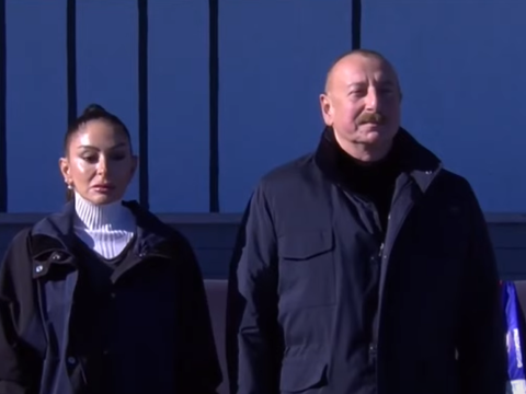 İlham Əliyev Хankəndi stadionunda çıxış etdi - VİDEO