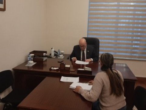 Əhliman Əmiraslanov Milli Məclisdə vətəndaşları qəbul edib - FOTOLAR
