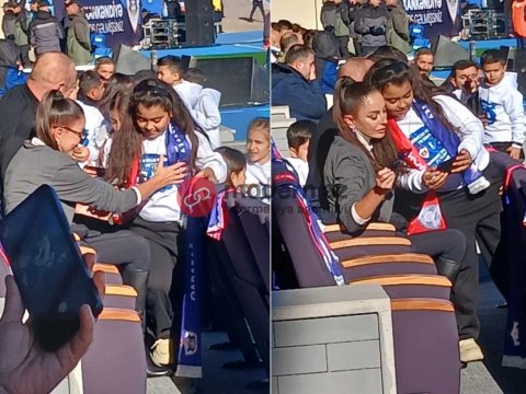 Şəhidimizin övladı Xankəndidə: Mehriban Əliyava ilə foto çəkdirdi