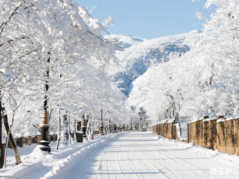 Azərbaycana qış gəldi 