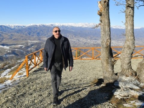 Prezident Xocalının kəndlərində olub