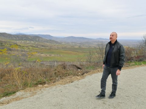 İlham Əliyev Naxçıvanlı kəndində - FOTOLAR