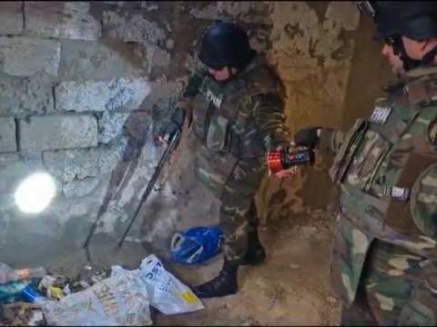 Binədə silah-sursat aşkarlandı - VİDEO