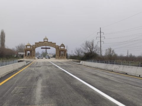 Qudyalçay üzərindəki körpü istifadəyə verildi