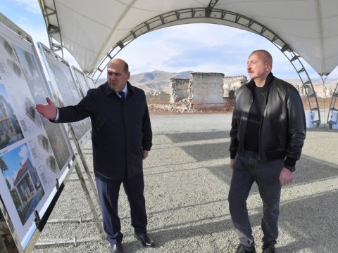 Ağdamın Qiyaslı kəndinin təməli qoyuldu