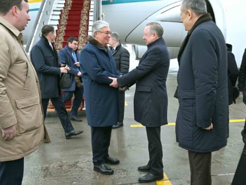 Tokayev də Sankt-Peterburqdadır