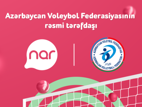 “Nar” Azərbaycan Voleybol Federasiyasının rəsmi tərəfdaşıdır